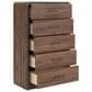 Ashley Fortlorn 5-Piece Queen Bedroom Set in Walnut Brown LED Light, , large