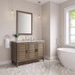 James Martin Vanities Portland 48" Single Bathroom Vanity in Whitewashed Walnut with 3 cm Victorian Silver Quartz Top and Rectangular Sink, , large