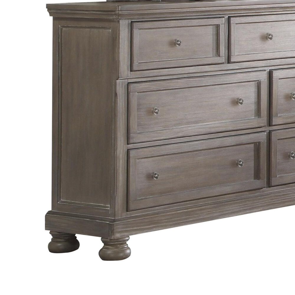 New Heritage Design Allegra Dresser and Mirror in Pewter, , large