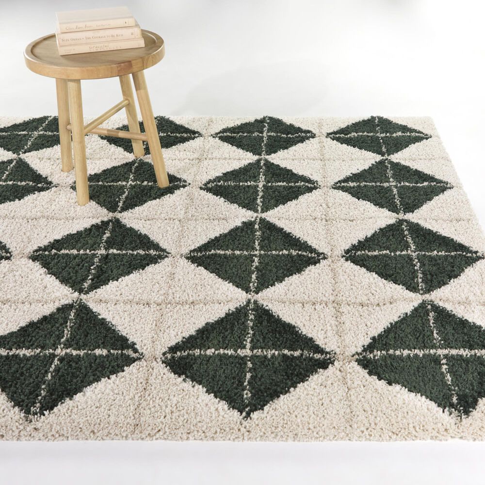 Balta Rugs Stella Quarterman Green 7'10" x 10' Area Rug, , large