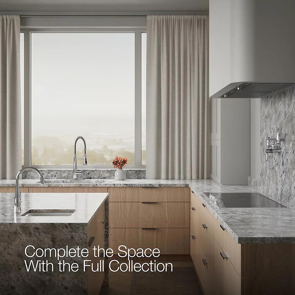 Kohler Simplice Semi-Professional Kitchen Sink Faucet in Polished Chrome, , large