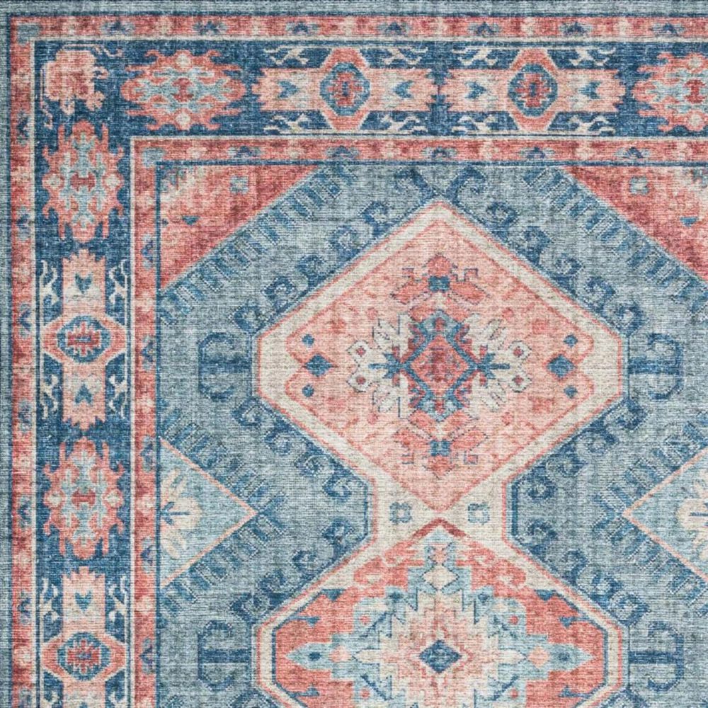 Loloi II Skye SKY-03 2&#39;6&quot; x 7&#39;6&quot; Turquoise and Terracotta Runner, , large