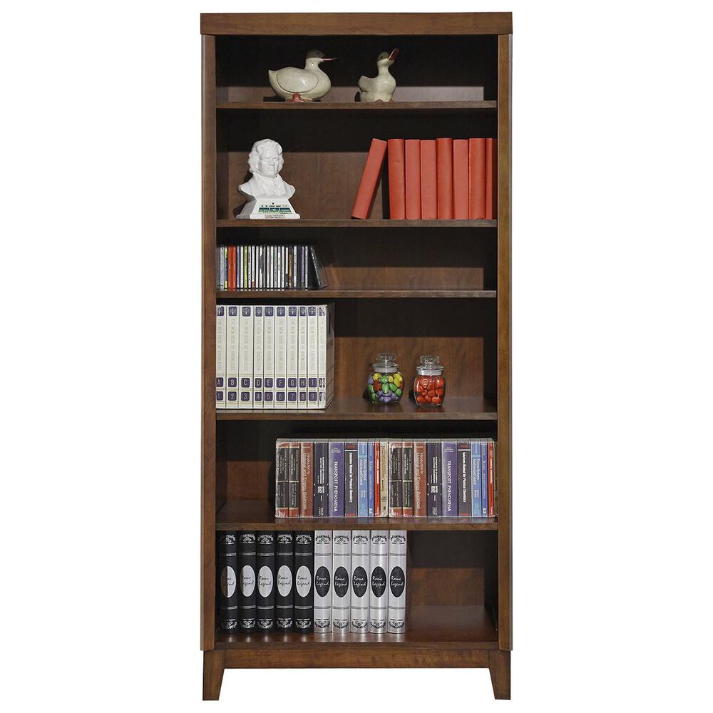 Bakersfield Koncept 32" Open Bookcase in Brown Cherry, , large