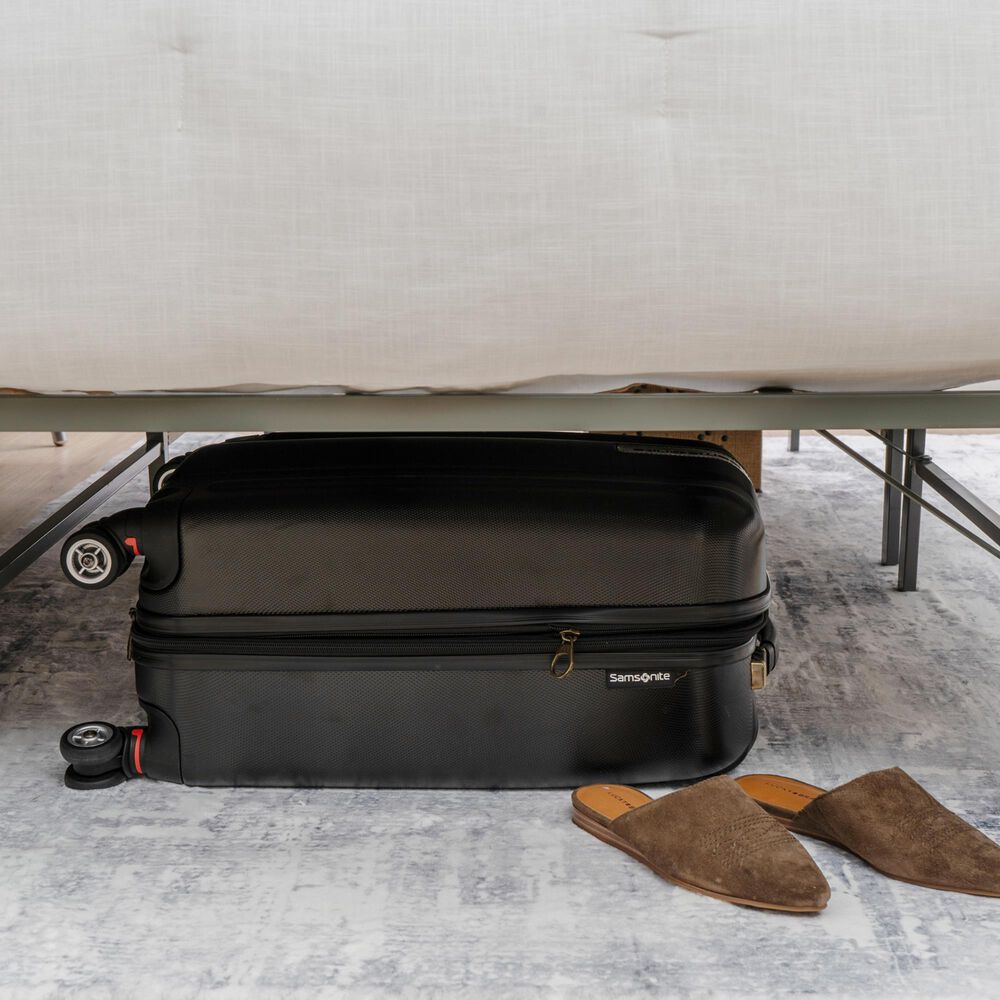 Linon Home Decor Franson King Folding Platform Bed Frame in Dark Pewter, , large