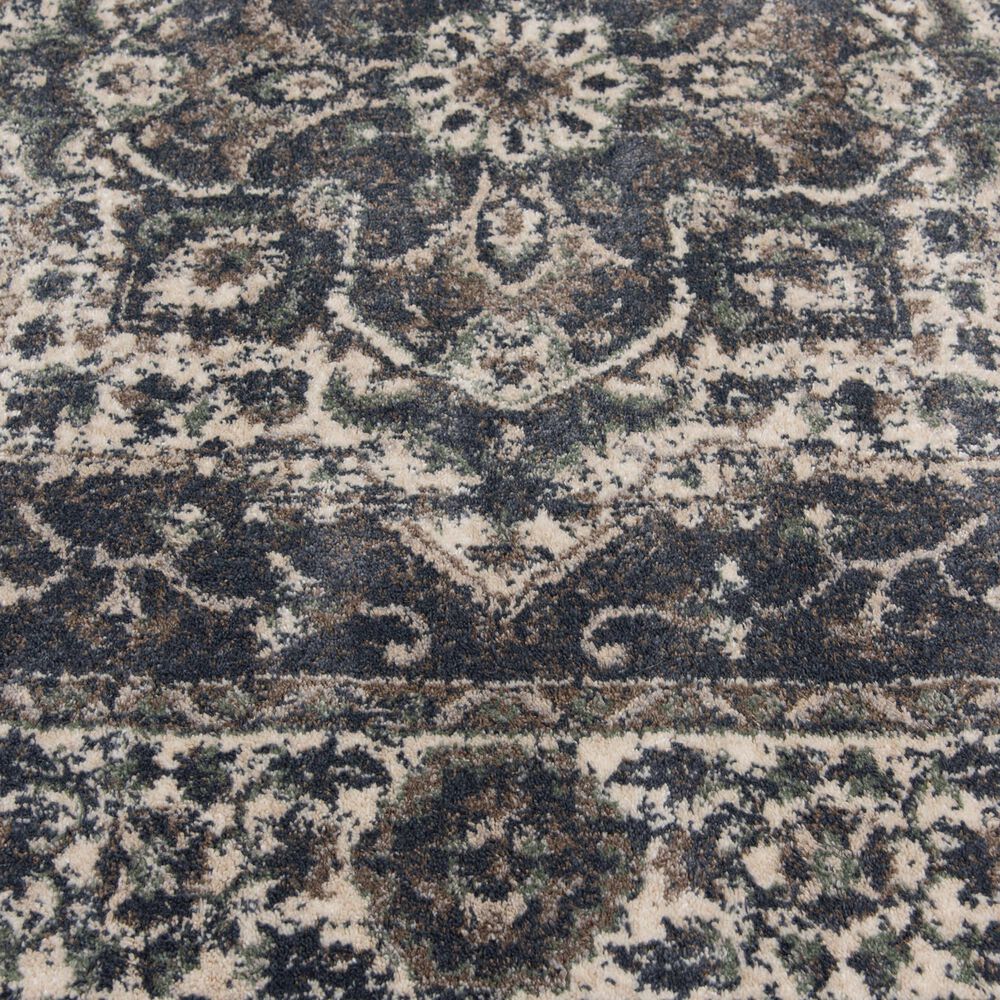 Central Oriental Minerva Hester 7&#39;10&quot; x 9&#39;10&quot; Vintage Blue and Alabaster Area Rug, , large