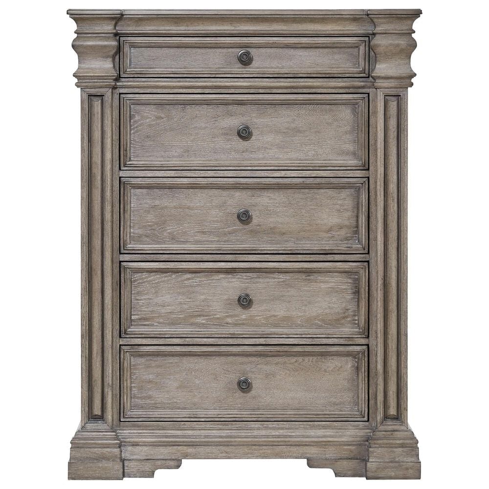 Millenium Blairhurst 5-Drawer Chest in Light Grayish Brown, , large
