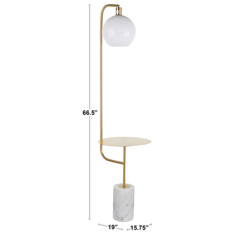 LumiSource Symbol Floor Lamp in Black and White, , large