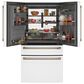 Cafe 22.3 Cu. Ft. 4-Door French Door Refrigerator in Matte White, , large