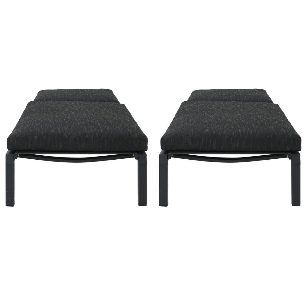 Hearth and Haven Navan Outdoor Foldable and Stackable Chaise Lounge in Dark Grey &#40;Set of 2&#41;, , large