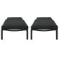 Hearth and Haven Navan Outdoor Foldable and Stackable Chaise Lounge in Dark Grey (Set of 2), , large