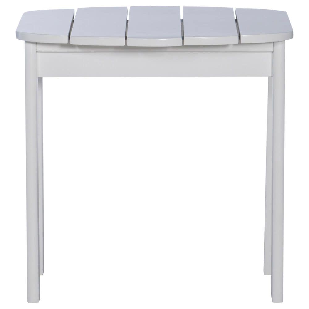 Linon Home Decor Adirondack End Table in White, , large