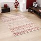 L&R Resources Sun Shower 8" x 10" Beige and Red Indoor/Outdoor Area Rug, , large