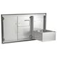 Coyote Outdoor 45" Double Access Doors with Roll Out Trash in Stainless Steel, , large