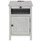 Ashley Treytown Chairside End Table in Whitewashed, , large