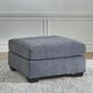 Ashley Marleton Oversized Accent Ottoman in Denim, , large
