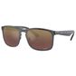 Ray-Ban Chromance Sunglasses with Purple Lenses in Polished Grey, , large