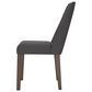 Ashley Lyncott Side Chair with Charcoal Cushion in Brown, , large