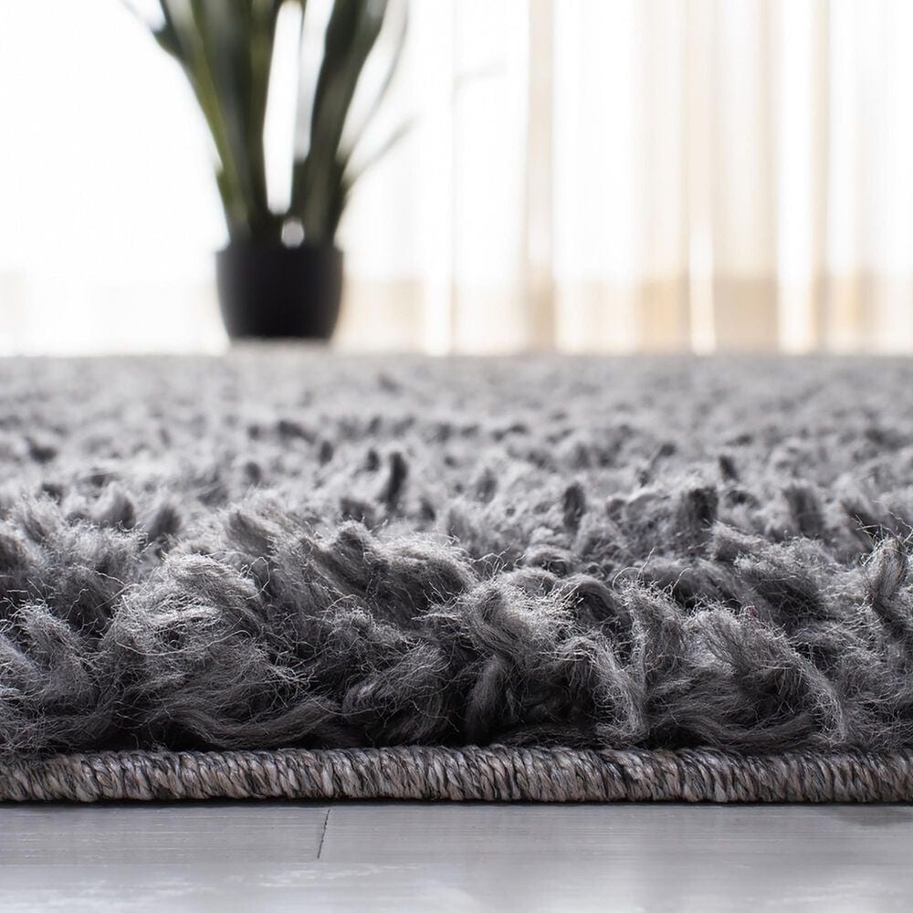 Safavieh August Shag AUG200H 2&#39; x 7&#39; Charcoal Runner, , large