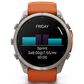 Garmin fenix 9 Pro Smartwatch 51mm Titanium with Autumn Orange and Spark Orange Silicone Band, , large
