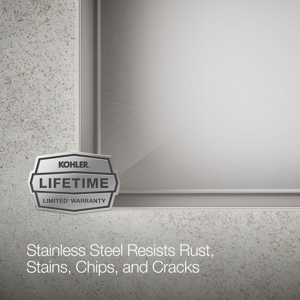 Kohler Strive 32" Undermount Single Bowl Kitchen Sinks in Stainless Steel, , large