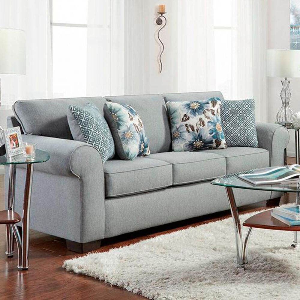 Arapahoe Home Queen Sofa Sleeper in Dryden Steel, , large