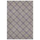 Dalyn Rug Company Soft Essentials Plaid Plum 9" x 12" Indoor/Outdoor Area Rug, , large
