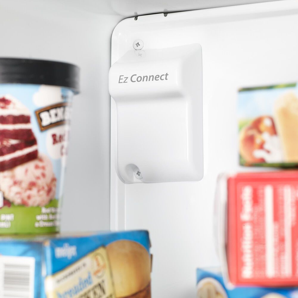 Whirlpool 18 Cu. Ft. Top Freezer Refrigerator with EZ Connect Icemaker Kit in Fingerprint Resistant Metallic Steel, , large