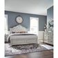 Ashley Montelaine King Upholstered Panel Bed in Antique White, , large