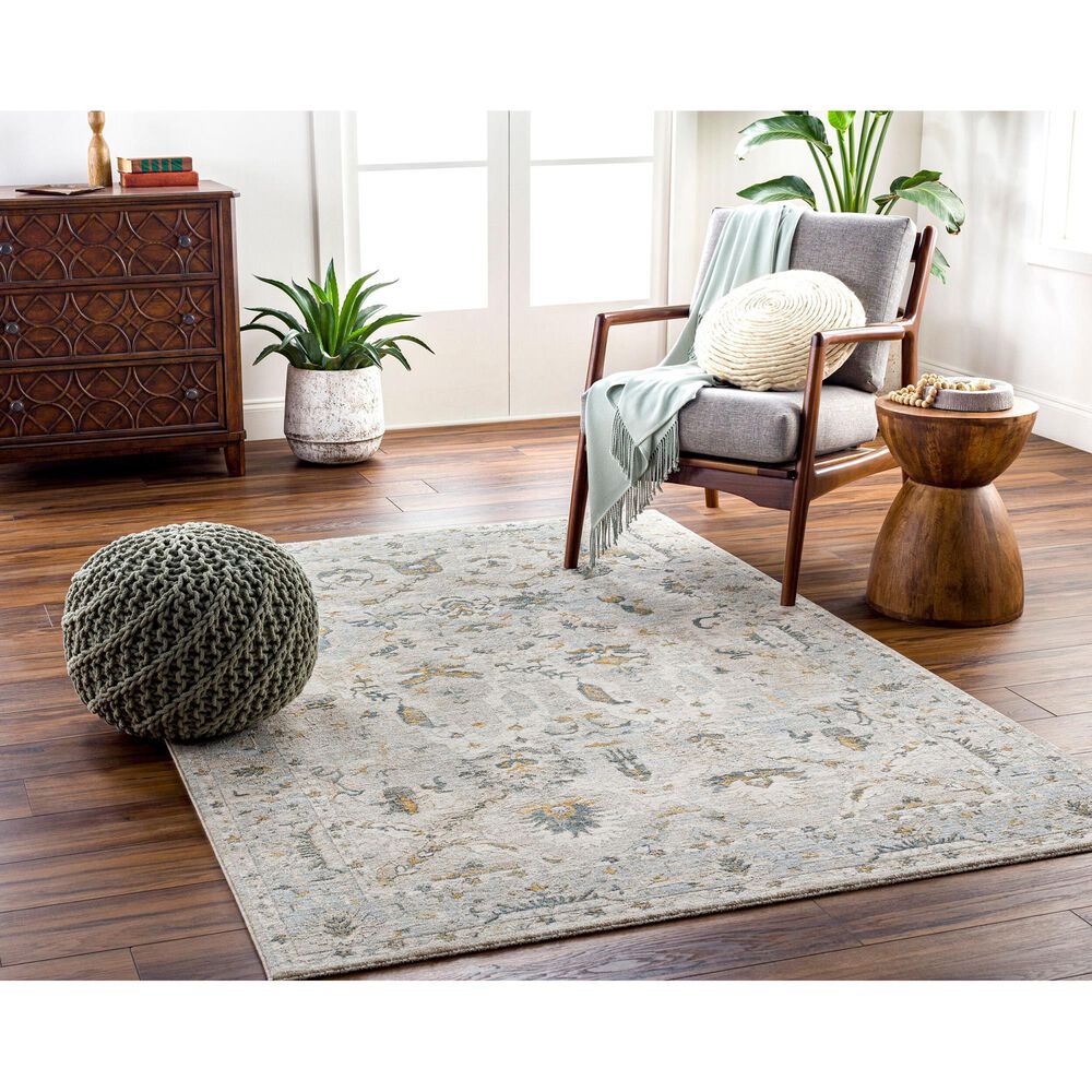 Surya Dresden Off-White, Taupe, Dusty Sage, Deep Teal, Light Gray, Olive and Mustard 10&#39; x 13&#39;11&quot; Area Rug, , large