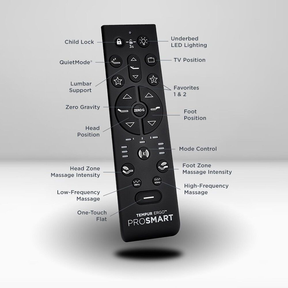 Tempur-Pedic LuxeBreeze 2.0 Firm Flex Head King Mattress with 2 Twin XL Ergo ProSmart Adjustable Bases, , large