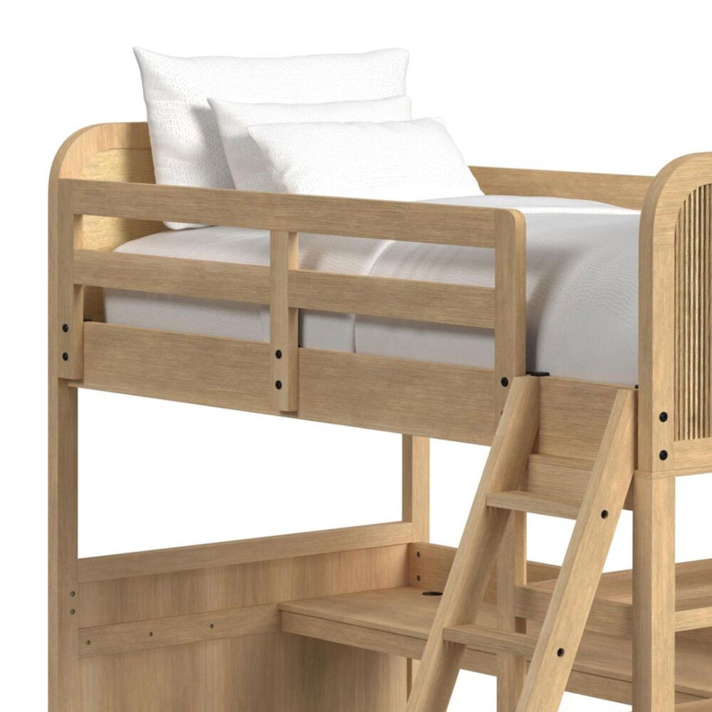 Mayberry Hill Ridgemont Loft Bunk Bed in Natural, , large