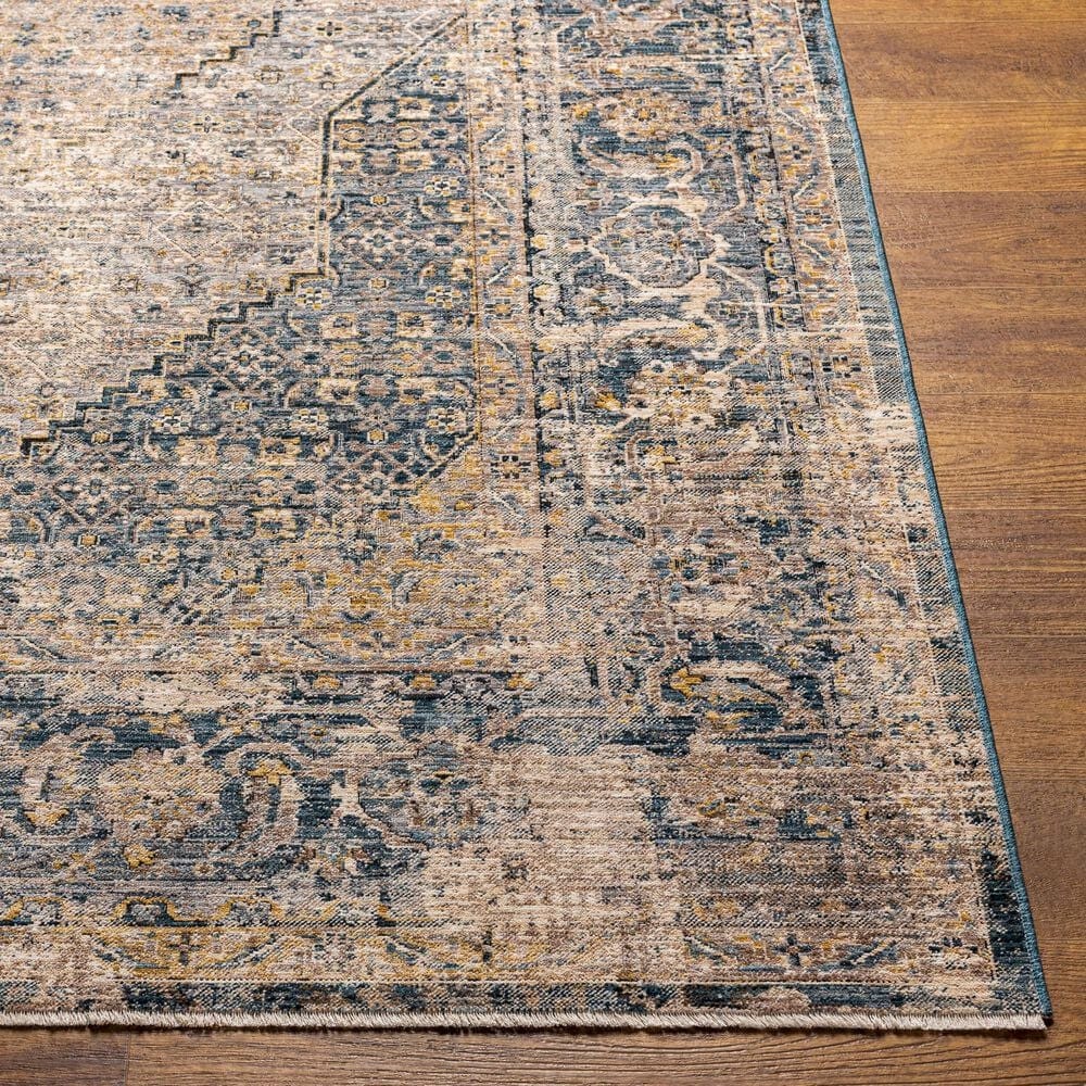 Surya Aspendos 10&#39; x 13&#39;11&quot; Black, Charcoal, Cream, Dark Blue, Denim, Gray, Light Beige, Mustard, Taupe and Wheat Area Rug, , large