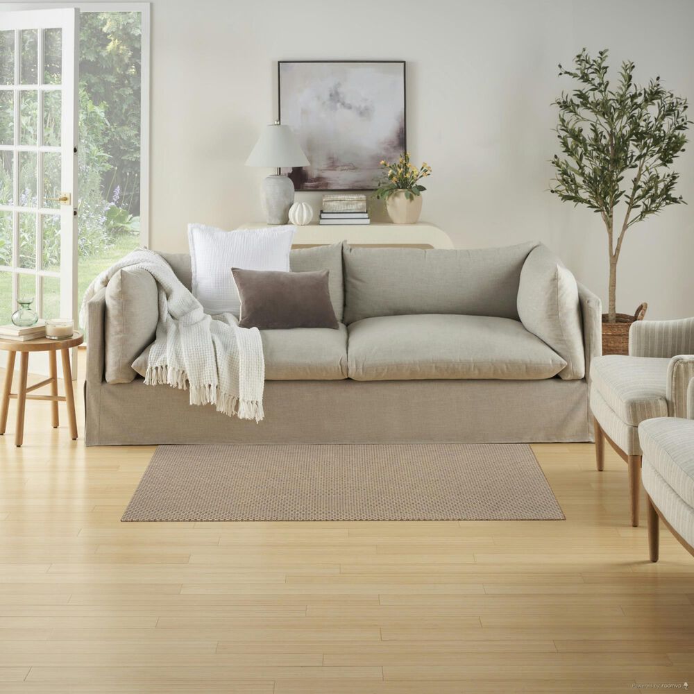 Nourison Courtyard Jute and Ivory 3&#39; x 5&#39; Indoor/Outdoor Area Rug, , large