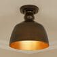 Golden Lighting Holmes Flush Mount in Rubbed Bronze, , large