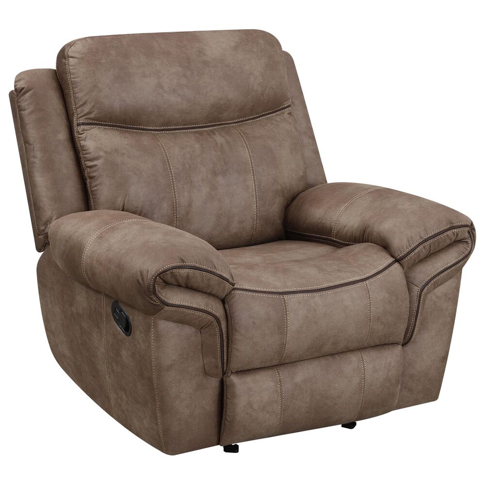 Steve Silver Nashville Manual Glider Recliner in Cocoa, , large