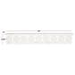 Maple and Jade 60" Wall Shelf in Distressed White and Brown, , large