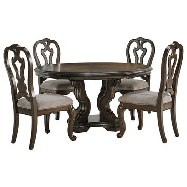 Millenium Maylee 5-Piece Dining Set in Dark Brown, , large