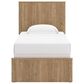 Ashley Gramburg 4 Piece Twin Panel Bedroom Set in Warm Brown, , large
