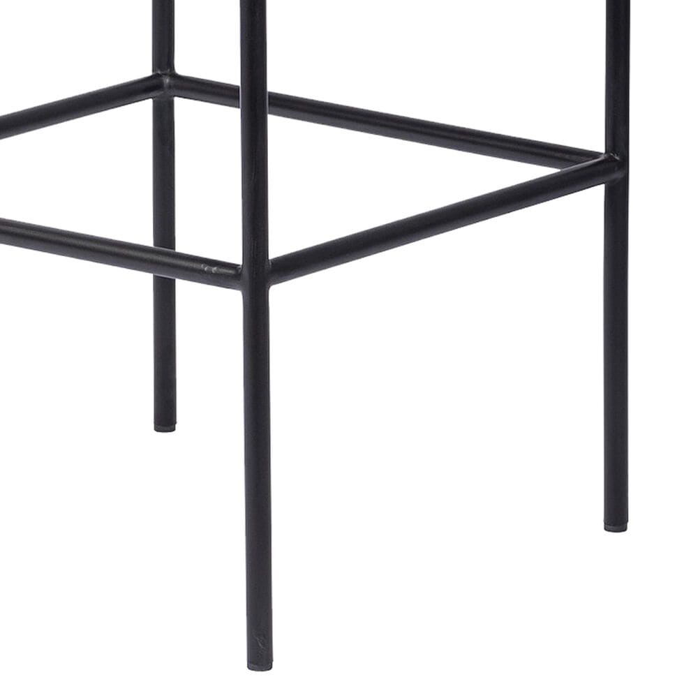 Four Hands Benton Counter Stool in Burnt Oak and Midnight Top Grain Leather, , large