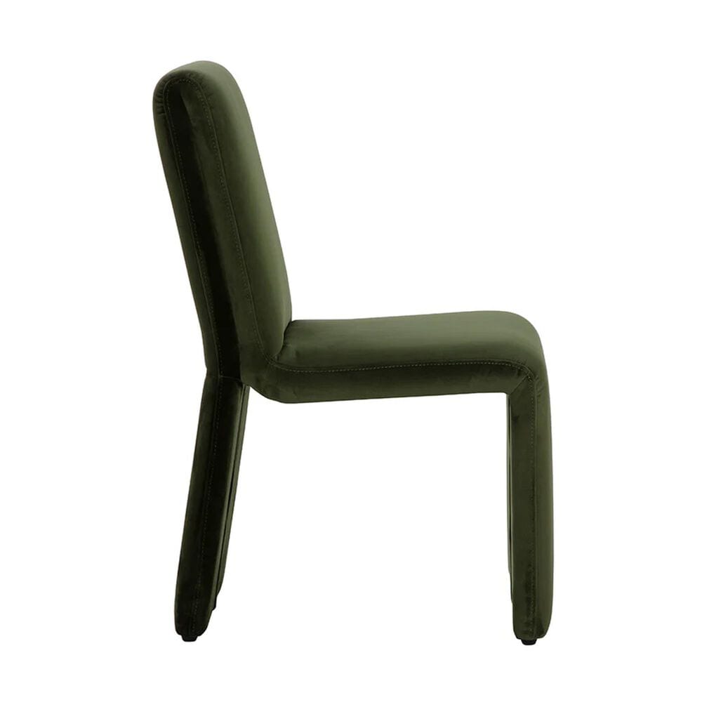 Club Collection By Sunpan Cascata Side Chair in Moss Green, , large