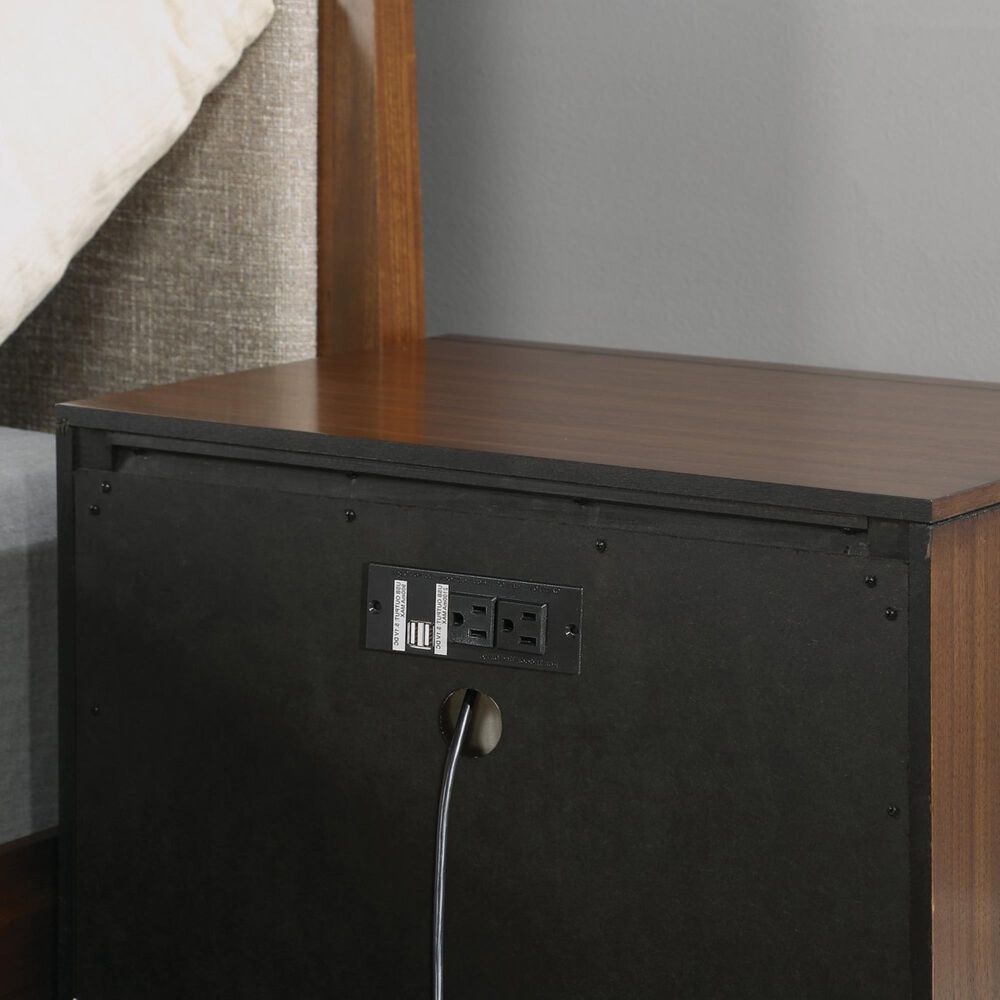 Flexsteel Ludwig 3-Piece King Bedroom Set in Walnut, , large