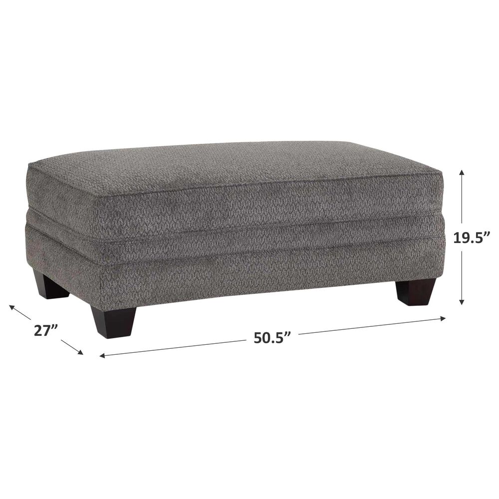 Moore Furniture Eastbrook Ottoman in Shasta Charcoal, , large