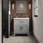 Kohler Quo 30" Single Bathroom Vanity in White with 3 cm Pure White Quartz Top and Oval Sink, , large