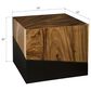 Phillips Collection Geometry Side Table in Natural and Black, , large