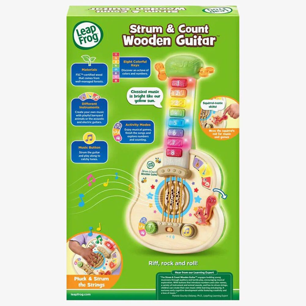 Leapfrog Count and Strum Wooden Guitar, , large