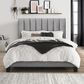 Richlands Furniture Crestone Full Upholstered Platform Bed in Gray, , large