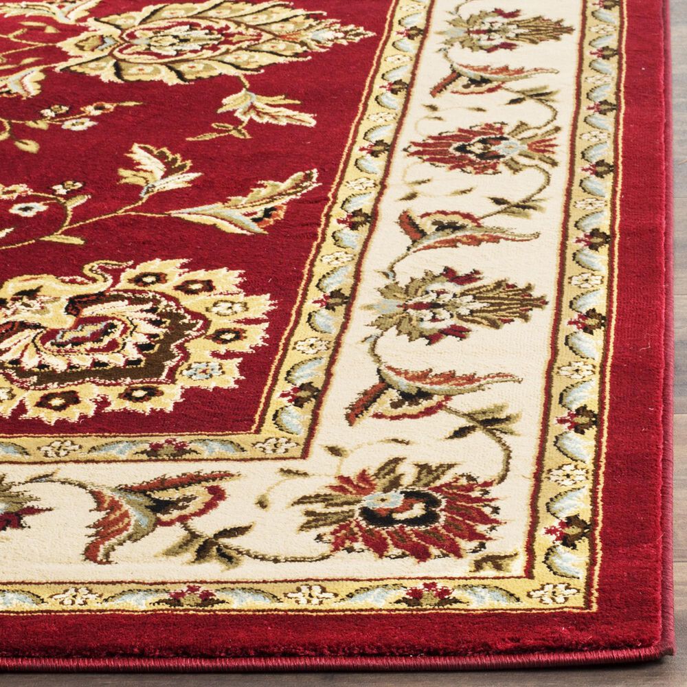 Safavieh Lyndhurst LNH555 8&#39;9&quot; x 12&#39; Red and Ivory Area Rug, , large
