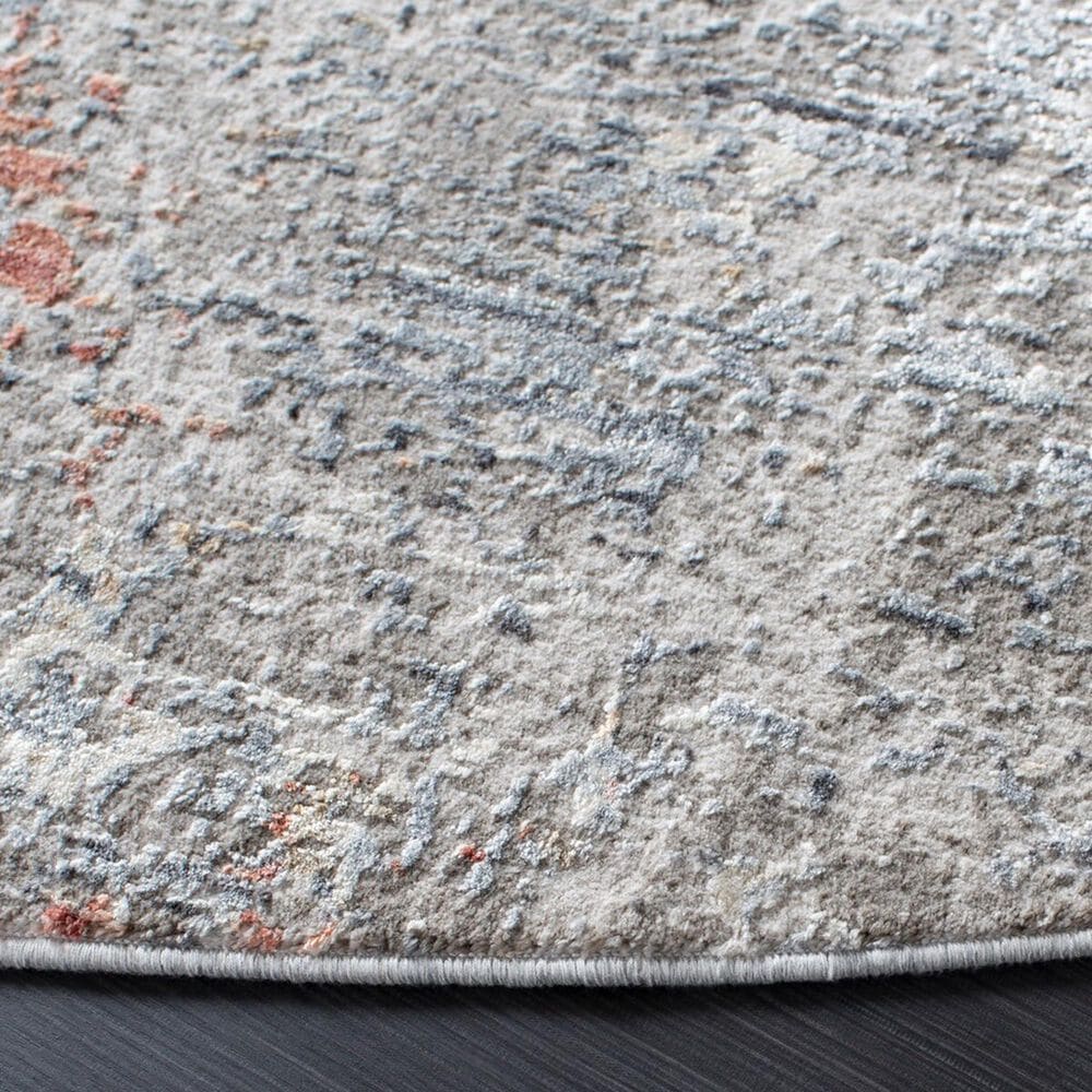 Safavieh Dream DRM429G 6&#39;7&quot; Round Grey and Multicolor Area Rug, , large