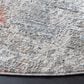 Safavieh Dream DRM429G 6"7" Round Grey and Multicolor Area Rug, , large