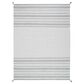 Safavieh Montauk MTK215F 9" x 12" Grey and Ivory Area Rug, , large